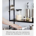 thumbnail image 3 of Yamazaki Home Two-Tier Countertop Rack, Black, Steel, 3 of 7
