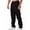 Black, variant on Men's Multi Pocket Straight Leg Cargo Trousers Green M