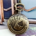 thumbnail image 3 of TIMIFIS Pocket Watch Personalized Pattern Steampunk Vintage Quartz Roman Numerals Pocket Watch - Summer Savings Clearance, 3 of 4