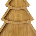 thumbnail image 2 of Bandeja de madera para servir, con forma de árbol de Navidad, para charcutería y postres (árbol puntiagudo dividido), 2 of 7
