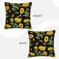 thumbnail image 3 of Bingfone Bees And Sunflowers Linen Throw Pillow Covers Cushion Case Pocket Button Vintage Farmhouse Pillowcase For Sofa Couch Bed 20"X20", 3 of 9