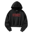 thumbnail image 4 of Sudadera con capucha para mujer, sudadera con capucha, camisetas casuales de manga larga, ropa de otoño para senderismo, compras y vacaciones Negro, 4 of 8
