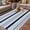 Navy blue, gray, light blue, variant on Green Grey Striped Outdoor Rug for Patio/Deck/Porch, Non-Slip Large Area Rug 5 x 8 Ft, Farmhouse Stripes Modern Abstract Art Indoor Outdoor Rugs Washable Area Rugs, Camping Rug Carpet Runner