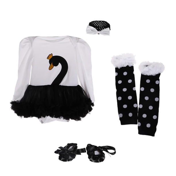 Conjunto de Equipo de Niños Perfecl Tutu Negro Talla S M L XL