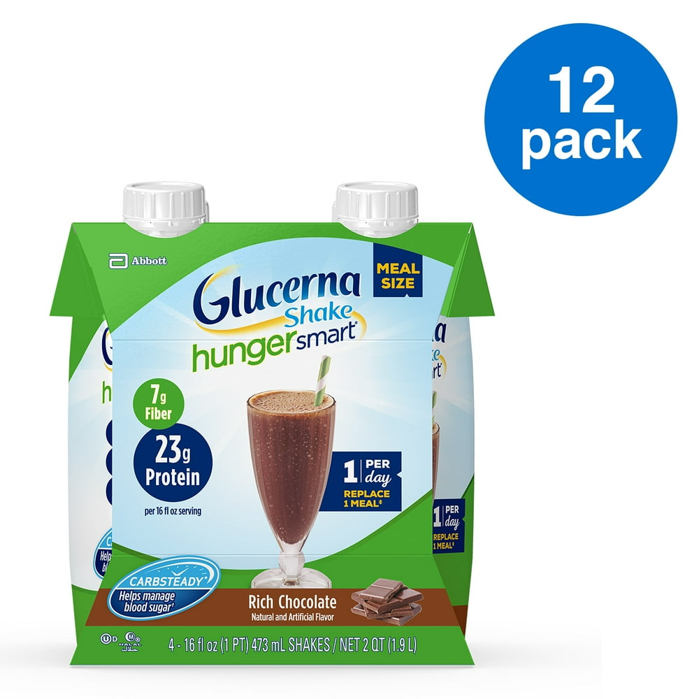 Glucerna Hunger Smart Meal Size, Diabetes Nutritional Shake, Meal Replacement To Help Manage