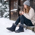 thumbnail image 2 of Ablanczoom Snow Boots Women Winter Shoes Warm Faux Fur Outdoors Ankle Booties, 2 of 8