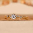 thumbnail image 3 of LATELIERDBIJOUX Minimalist Round Cut Lab Grown Diamond Ring, Pre Engagement Ring for Her, Yellow Gold Wedding Ring, Five Stone Anniversary Ring, Affordable, 3 of 5