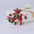 thumbnail image 1 of Broche navideño esmaltado con forma de pájaro, 1 of 4