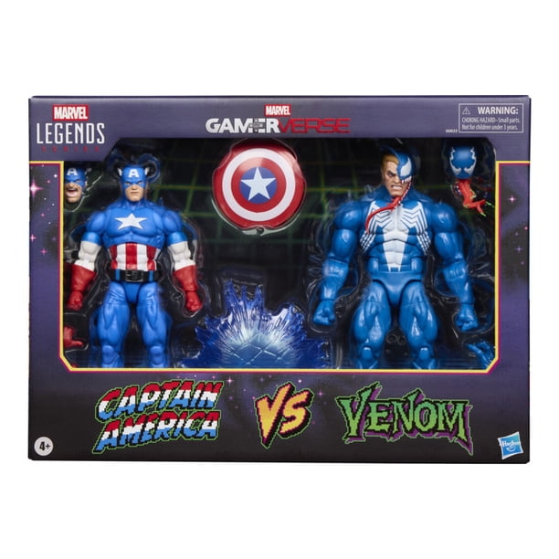 Figura de Acción Hasbro Marvel Legends Gamerverse Captain America Vs Venom
