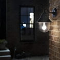 thumbnail image 4 of Gama Sonic Orion Solar Light with GS Solar LED Light Bulb - Wall Mount - Black Finish, 4 of 9
