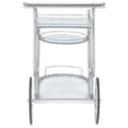 thumbnail image 6 of Sarandon 3-tier Glass Shelf Metal Bar Cart Chrome, 6 of 8