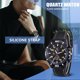 thumbnail image 5 of Sonducket Reloj de cuarzo con superficie de espejo de plástico para hombre, reloj de con carcasa de aleación para deportes de negocios, hebilla Relojes Amarillo Sonducket AP004695-02, 5 of 6