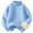 Blue, variant on Ruyang Fleece Lined Crewneck Sweaters for Teen Girls Boys Thermal Pullover Sweatshirt Winter Thick Warm Jumper