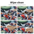 thumbnail image 4 of Nawypu Water Lily Table Cloth Flower Fish Elastic Fitted Edged Round Tablecloth Fade Resistant Anti-Shrink Table Cloth Washable Table Cover for Indoor or Outdoor and Anywhere You Wanna use it, 4 of 7