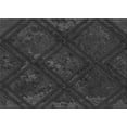 thumbnail image 1 of Ahgly Company Indoor Rectangle Patterned Charcoal Black Area Rugs, 2' x 4', 1 of 6
