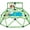 Green and Blue, variant on Zupapa 10FT Climbing Dome, Experience Ultimate Fun with The Upgraded Decagonal Geo Dome Climber, Supports 1000LBS Outdoor Playset and Easy Assembly Play Equipment for Kids (Green&Yellow&Red, 10FT)