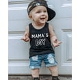 thumbnail image 2 of Toddler Baby Boys Summer Outfit Sleeveless Vest Letter Print Tank Tops +Ripped Denim Shorts Jeans Set Infant Cute Clothes, 2 of 7