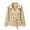 WH2, variant on Belted Waist Cropped Trench Jacket for Women, Lapel Collar Long Sleeve, Elegant Slim Fit Fall Outerwear, 1 Piece, S-L