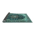 thumbnail image 2 of Ahgly Company Indoor Rectangle Medallion Light Blue Traditional Area Rugs, 3' x 5', 2 of 4