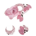 thumbnail image 4 of Unique Bargains 1 Pc Adjustable Waist Belt Flower Tie Adjustable Waist Cord for Women Pink, 4 of 6
