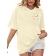 thumbnail image 5 of VILOVE Women Aunt Shirt Oversize Cool Aunts Club T-Shirt Auntie Letter Print Shirt Cute Tee Tops, 5 of 9