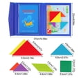 thumbnail image 3 of Magnetic Wooden Tangram Block Puzzle Game For Kids Activities, 3 of 8