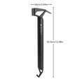 thumbnail image 5 of Martillo para acampar Extractor de clavos multifuncional para senderismo Mochilero Negro, 5 of 5