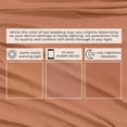 thumbnail image 6 of Cotton Heathered Melange Jersey Knit Bed Sheet Set (Twin / Twin XL, Terracotta), 6 of 7