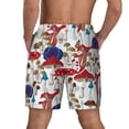 thumbnail image 3 of Kdxio Colorful Mushrooms Print Men'S Swim Trunks With Compression Liner 7 Inch Inseam Quick Dry Swim Shorts, 3 of 7