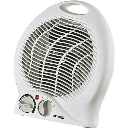 Optimus Portable Heater Fan, White HEOP1322
