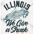thumbnail image 2 of Illinois Give A Shuck Funny IL Corn Womens Fitted Plus Size Graphic Tee Brisco Brands 2X, 2 of 5