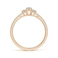 thumbnail image 2 of ANGARA Natural 0.21 Ct. Diamond Classic Ring in 14K Rose Gold for Women (Ring Size: 11.5), 2 of 9