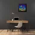 thumbnail image 4 of Wallas 20x20 Black Modern Framed Museum Art Print Titled - La sentinella del mare, 4 of 5