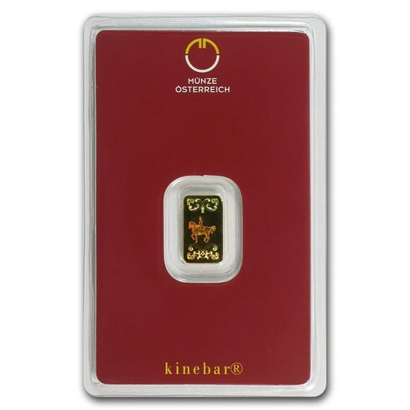 1 gram Gold Bar - Kinebar Design (In Assay)