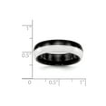 thumbnail image 7 of Ceramic Black and White 6.00mm Band Size: 9; for Adults and Teens; for Women and Men, 7 of 7