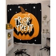 thumbnail image 4 of Halloween Trick or Treat Horrible Pumpkin Black Shower Curtain Set ，Waterproof Fabric Shower Curtains Shower Curtains for Bathroom,Bathroom Decor 36"x72", 4 of 6