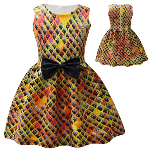 Fire Element Cosplay Dress for Girls Halloween Ember Costume Fancy Dress, Size 3-9T