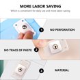 thumbnail image 2 of EXHUMKY 8pcs Self-Adhesive Mini Caster Wheels White ABS for Easy Mobility, 2 of 8