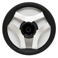 thumbnail image 2 of Gussi Boat Steering Wheel 418050 | Godfrey 13 3/4 Inch Black Aluminum, 2 of 3