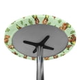 thumbnail image 7 of SEANATIVE Cocktail Table Top Cover Set of 2 Lightweight Small Tablecloth Stretch Round Table Topper Cap Covers for Banquets 24 Inch, St. Patrick's Day Clover Leaf Hat Dog Green, 7 of 7
