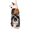 thumbnail image 1 of Fotbe Flower Horn Skull Sudadera con Estampado para Perros Pequeños – Suéter con Capucha para Mascotas, Tela Suave de Forro Polar con Bolsillo-Medium, 1 of 7