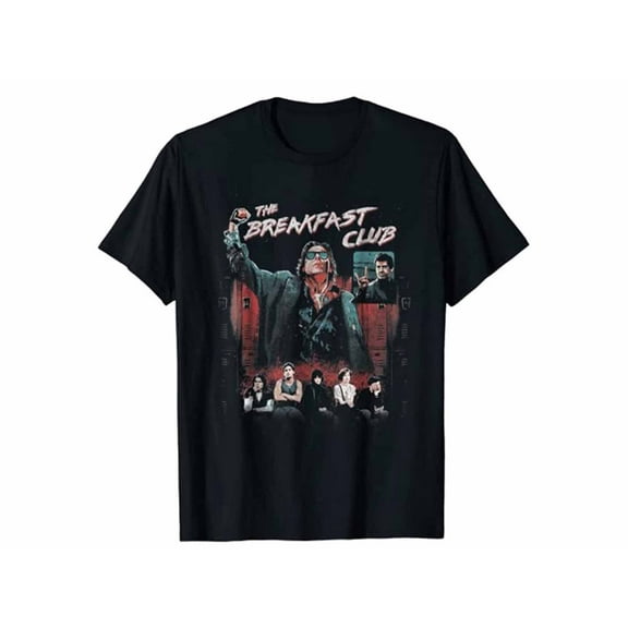 The Breakfast Club Group Shot Distressed Mens T-Shirt Tee