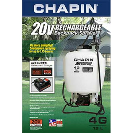 Chapin International Rechargeable 4 Gallon 20v Battery (Best Commercial Backpack Sprayer)
