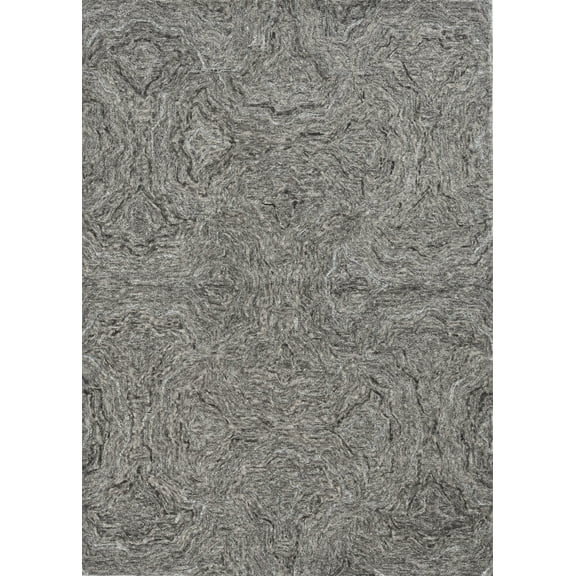 HomeRoots 375363 39 x 63 in. Grey Wool or Viscose Rug