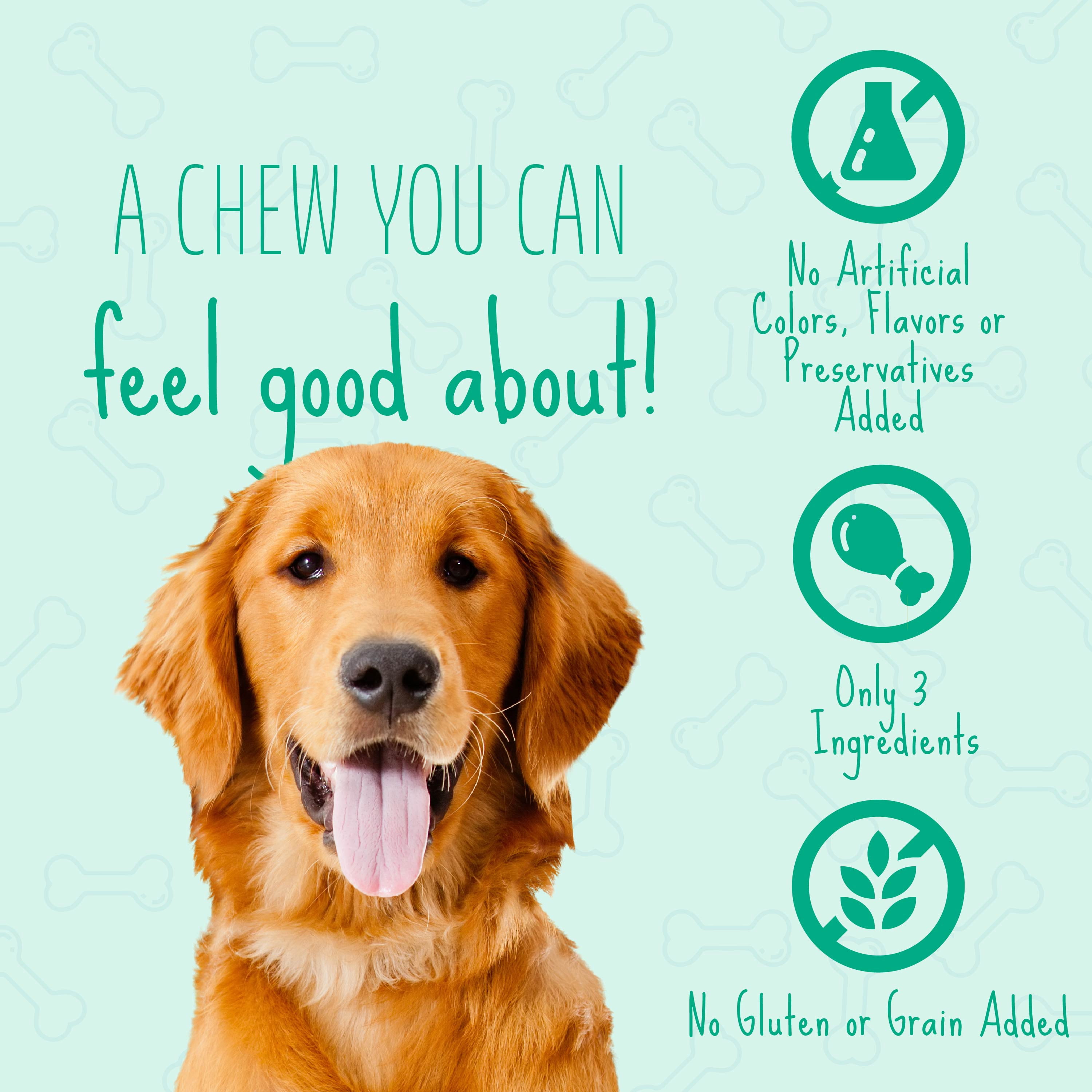 Better Belly Fresh Breath Dental Large Rolls, Dry Dog Chews, 4 Count