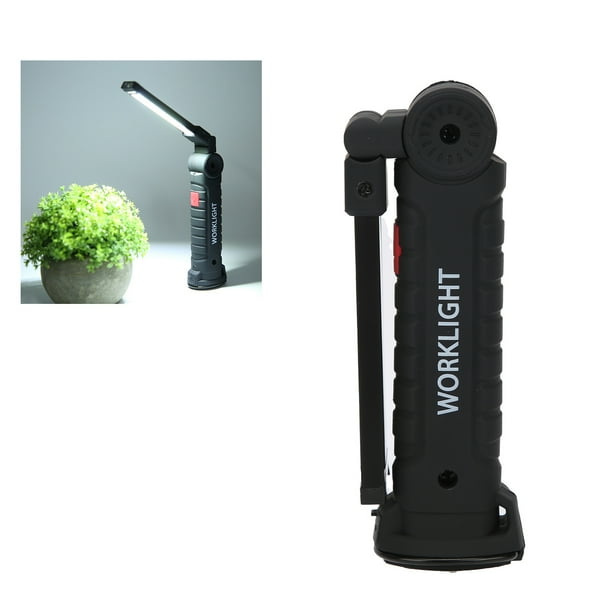 Luz De Trabajo LED, Linterna De Trabajo, Plegable Ajustable Portátil Para Puestos En Las Afueras