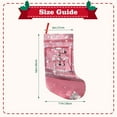 thumbnail image 3 of Goofa Glittering Pink Bathtub for Christmas Stockings, 18inch Xmas Hanging Stocking Decorations for Christmas Party Family Decor, 3 of 7