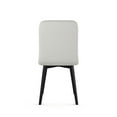 thumbnail image 4 of Amisco Betty Dining Chair - Light Grey Polyester / Black Metal, 4 of 9