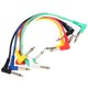 thumbnail image 3 of Cable de conexión para guitarra de 6 piezas, 30 cm, 6,35 mm, ángulo recto, amplificador, instrumento, 3 of 6