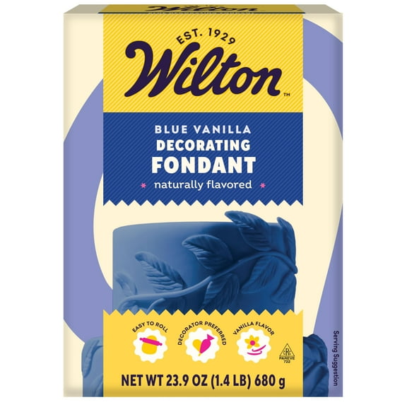 Wilton Decorator Preferred Easy IEF31 to Roll Fondant for Cakes, Cupcakes and Other Fun Desserts, 24 Ounce, Royal Blue